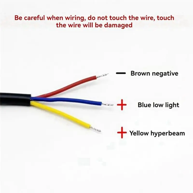 Motorcycle Led Fog Light Lamp Wiring Harness Relay Wire Switch High Low Moto Spotlight Cable For Dirt SUV UTV ATV-A97E