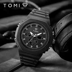TOMI Men's Digital Watch Multi functional Outdoor 30M Waterproof Sports Watch Student Exploration Military Electronic Watch