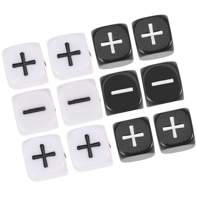 10 pièces Plus moins signe dés symbole mathématique apprentissage jouets éducatifs enfants garçons filles fournitures d'enseignement pour la salle de classe