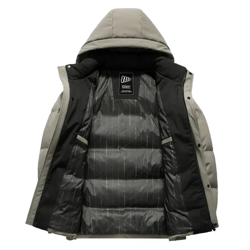 COZOK Men's New Winter Down Jacket With Hood, Detachable and Thickened Regular Man Down Jacket, Casual and Warm Top Jack