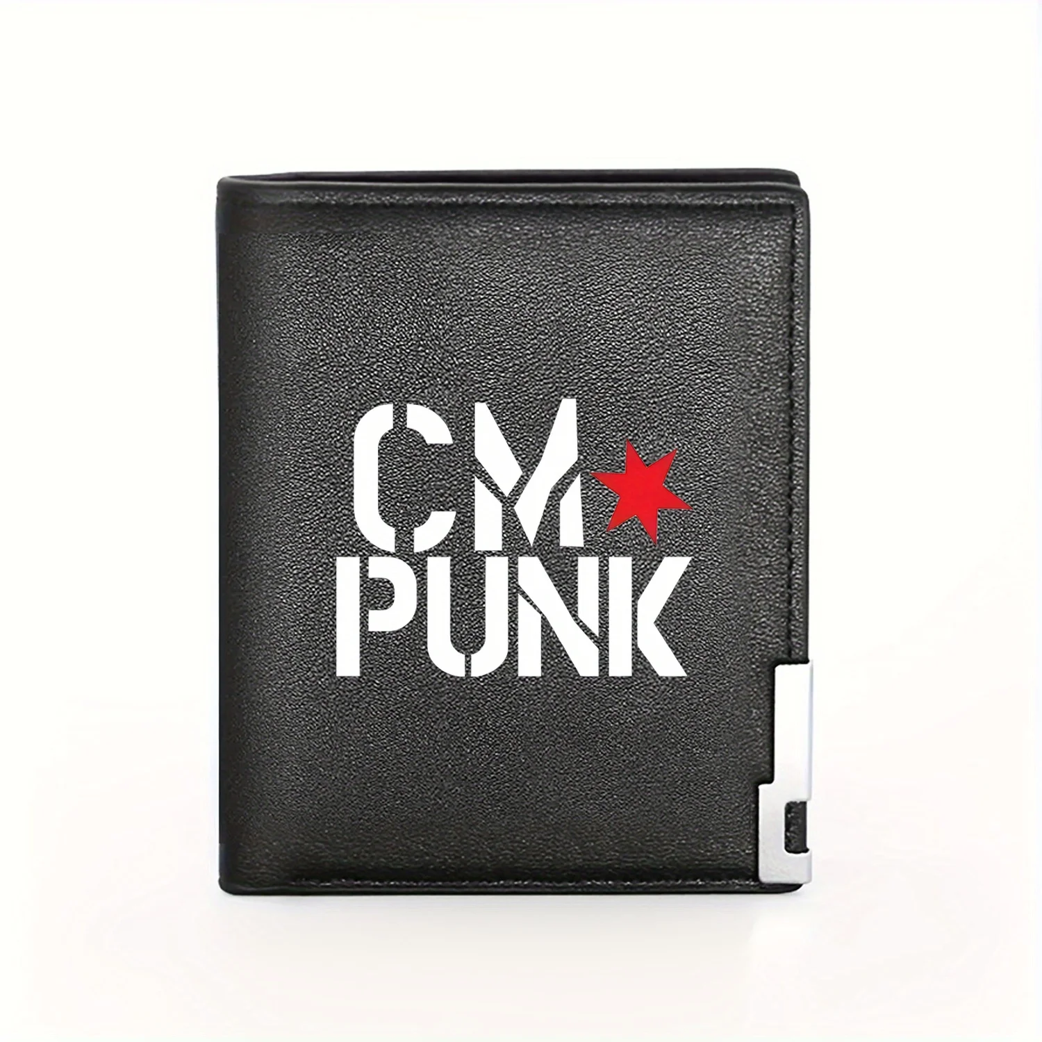 CM Punk Chicago Star Design Business Mens Casual Elegant Simple Practical Quality Wallet Stylish Printing Graphic Creative Chris