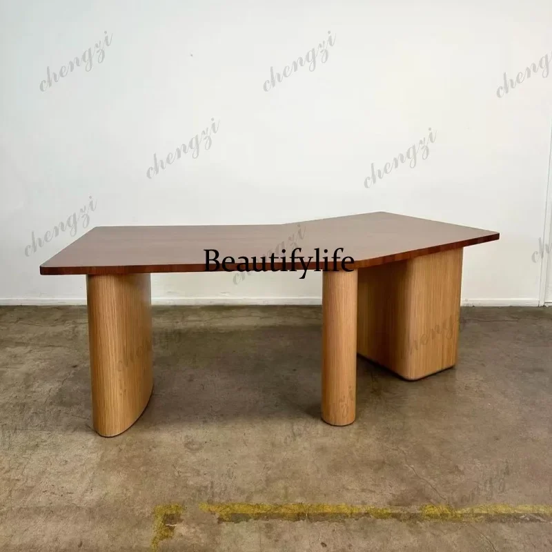 D178 Medieval style solid wood desk study computer desk designer high-end writing desk