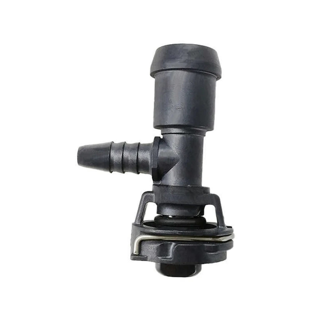 Coolant Tank Three Way Connector Tee with Quick Connect Buckle for Engine Cooling System Replacement ABS Construction
