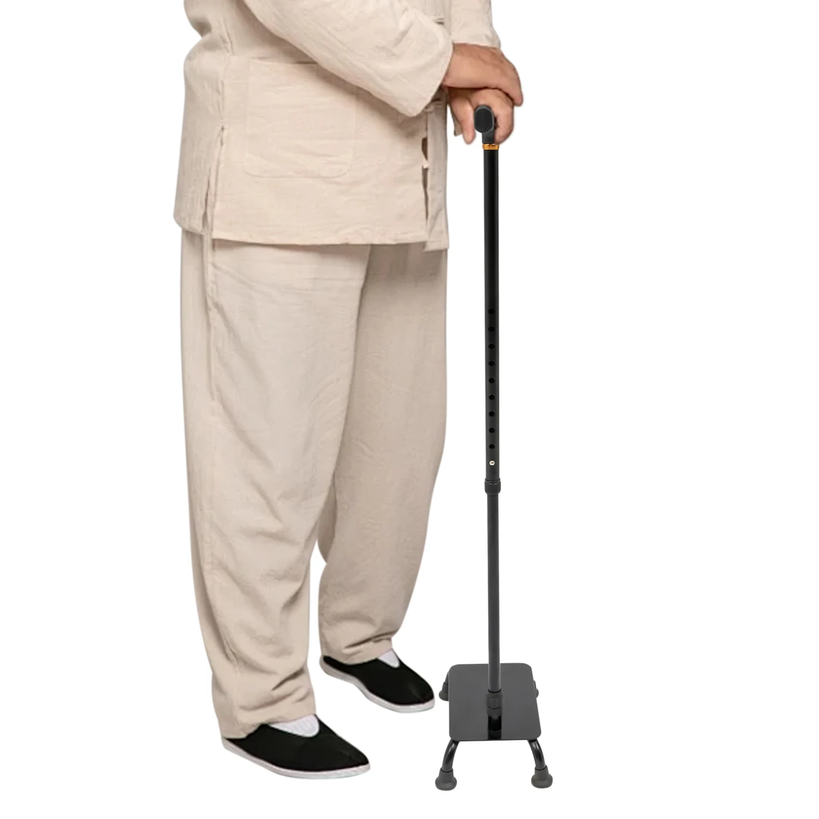 Adjustable Stair Climbing Assist Cane for Seniors, Non-Slip Stability Walking Aid with Step-Assist, Stair Lift Device for Safe