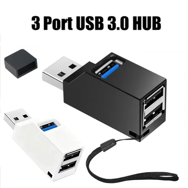 USB HUB Adapter Mini Splitter Box For Notebook Desktop Accessories High Speed Data Transfer Hub For Travel PC Laptop Accessories