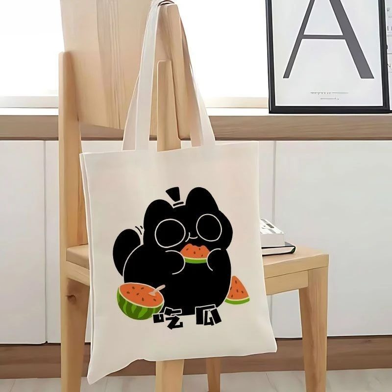

Lord of The Mysteries Anime Peripheral Canvas Bag, Klein Cat, Student Large-capacity Handbag, Shoulder Bag