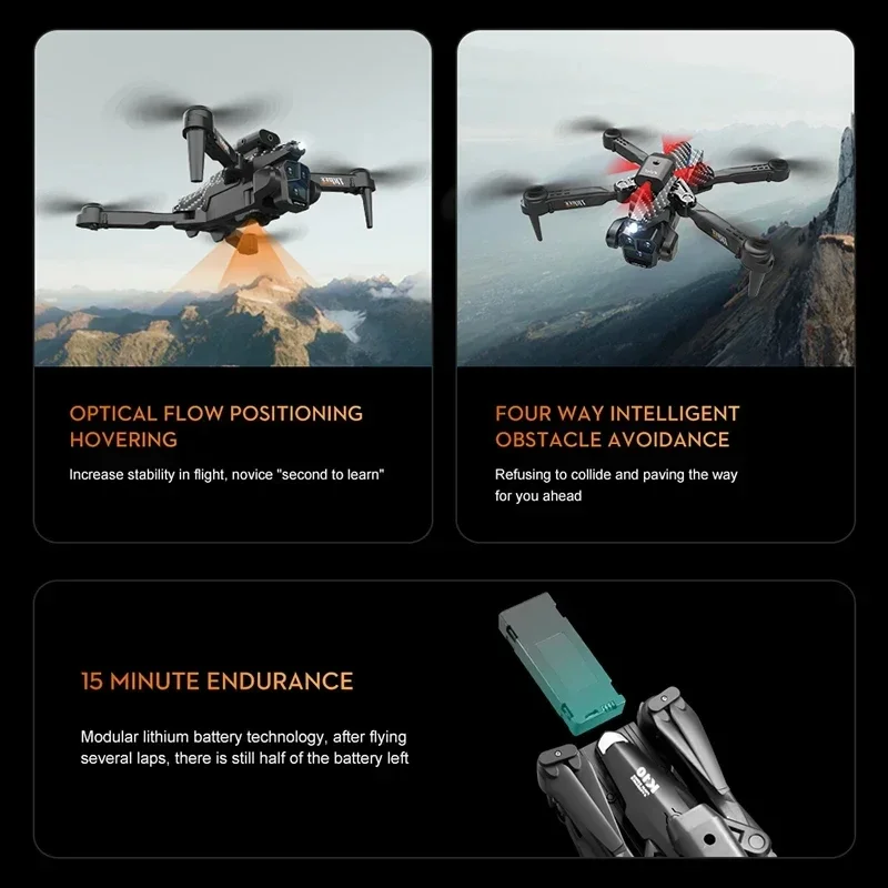 Xiaomi K10ProMax Drone 8K Professional HD Dual Camera GPS Obstacle Avoidance Drones Remote Megaphone Quadcopter Toy UAV RC 9000M