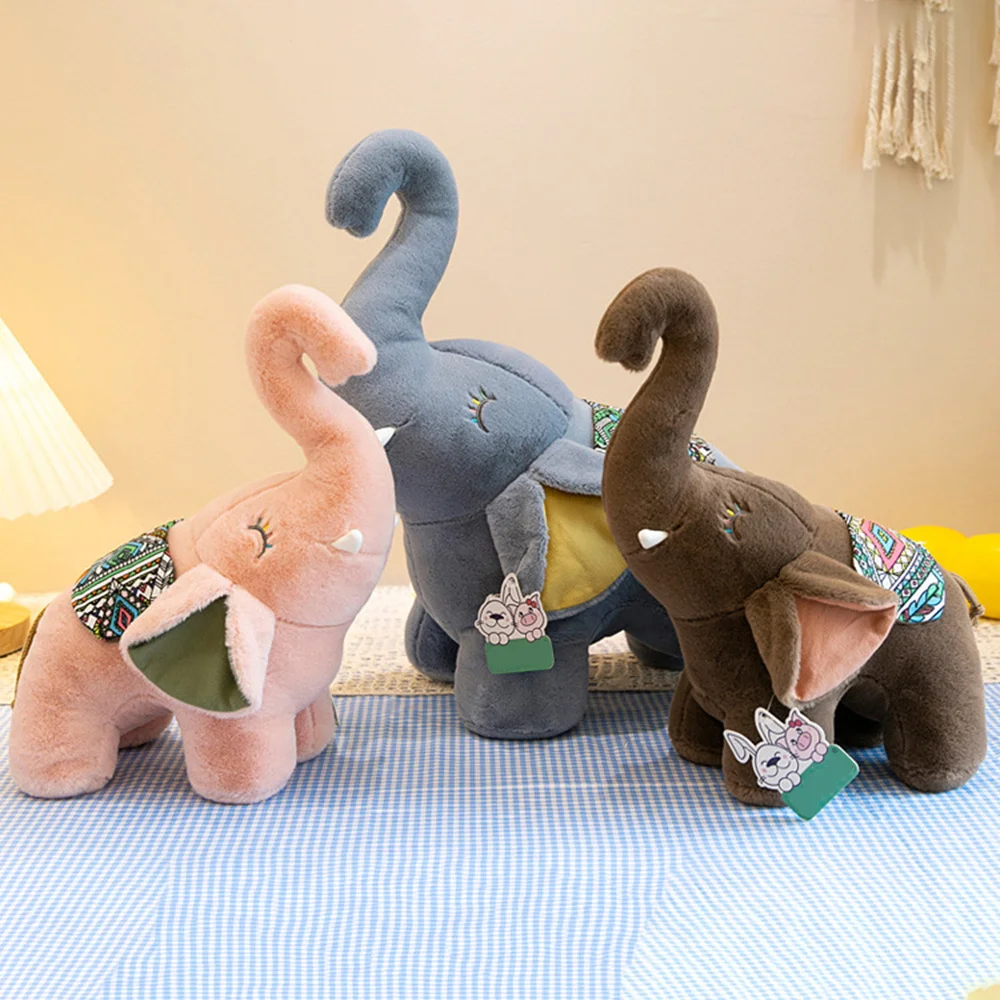 Juguetes de peluche, muñeco de elefante de dibujos animados, juguete de desarrollo educativo temprano