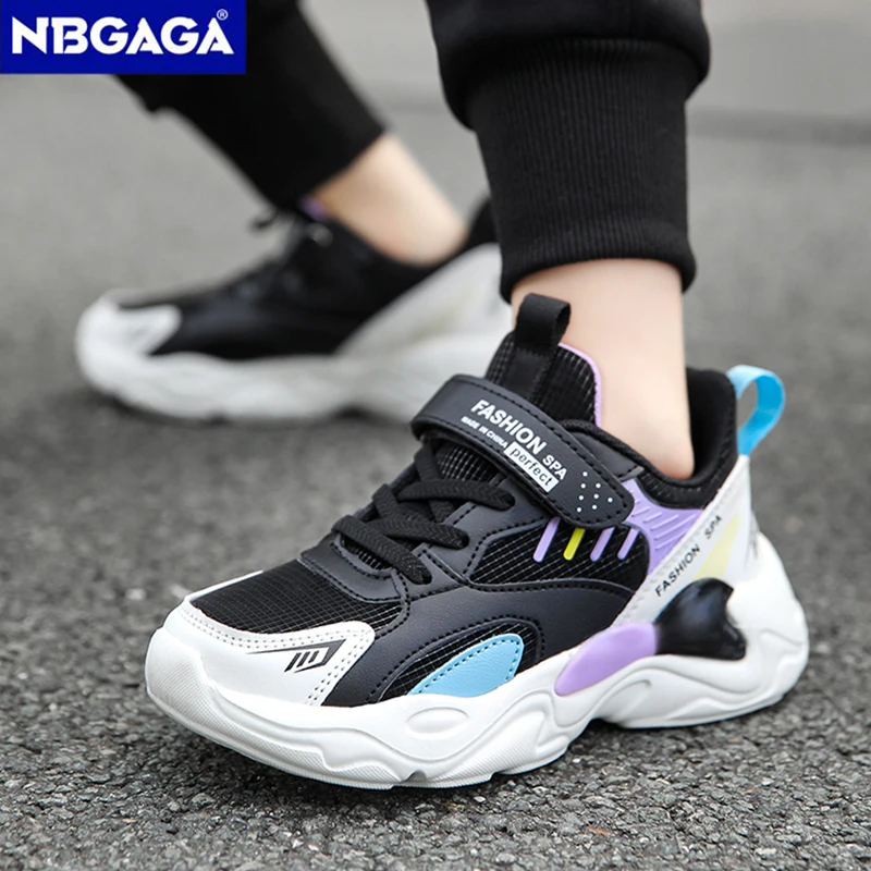 Kids Casual Girl Shoes Non-slip Comfortable Kids Running Shoes Outdoor Student\'s Boys Sport Walking Footwear Size 28-39