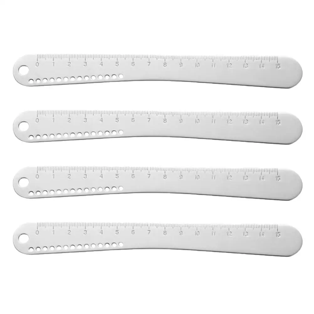 

4PCS Stainless Steel 304 Cheese Spatula Dumpling Making Tools Mixing Spoons Precision Scale Long Handle Kitchen Baking Pastry