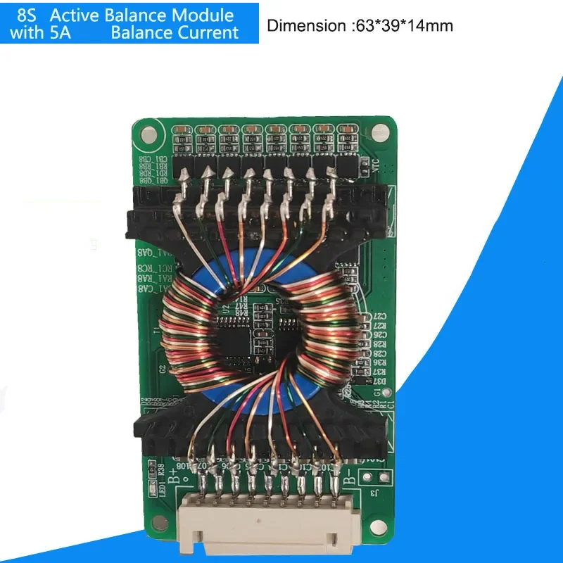 24V Battery Active Balancer and equalizer of 7S li ion Battery with 5A Balance Current