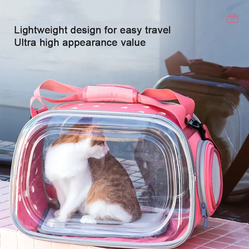 

Pet Transparent Bag New Portable Spacecraft Breathable Cat Bag Single Shoulder Cat Dog Bag Pet Supplies Cat Outgoing Bag