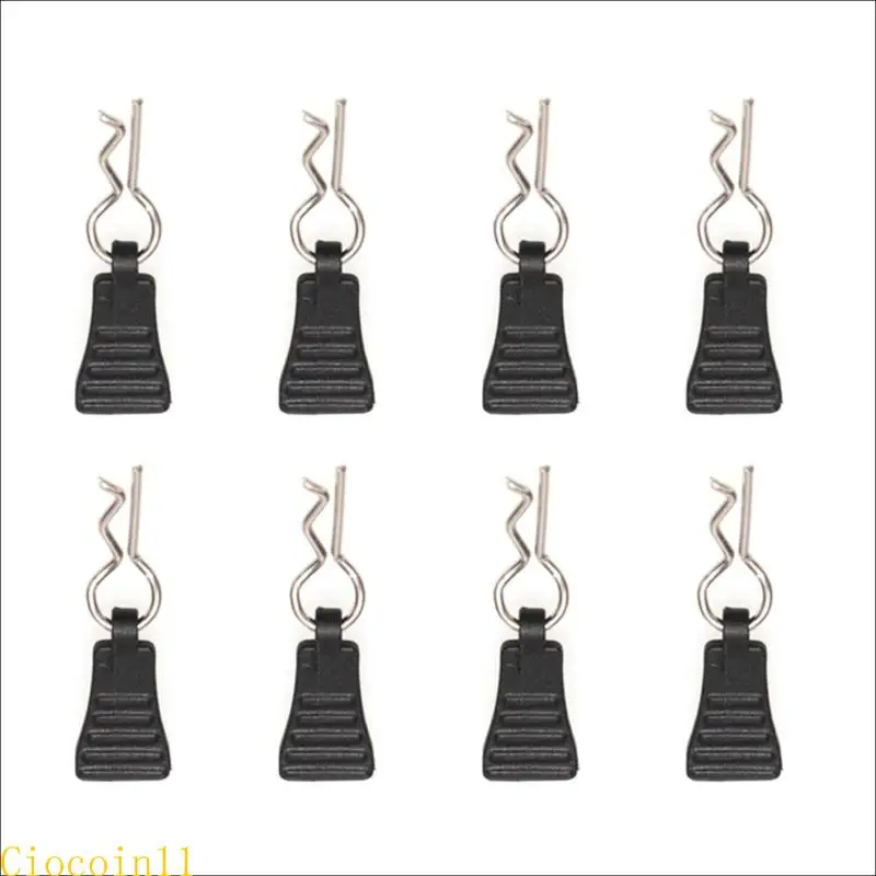 

Y1UB 4/8/12pcs Metal R Type Clip for 1/12 Remote Control Car Body Shell Fastening