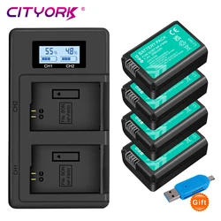 CITYORK NP-FW50 NP FW50 Akumulator do aparatu + ładowarka LCD do Sony Alpha A6500 A6300 A6000 A5000 A3000 NEX-3 A7 A7II A7RII A7SII A7S