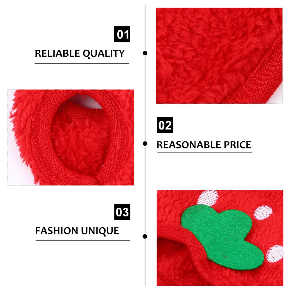 

2Pcs Warm Breathable Puppy Winter Costume Small Breathable Clothes Pet Dog Clothes Size Pet Apparel Dog Sweater