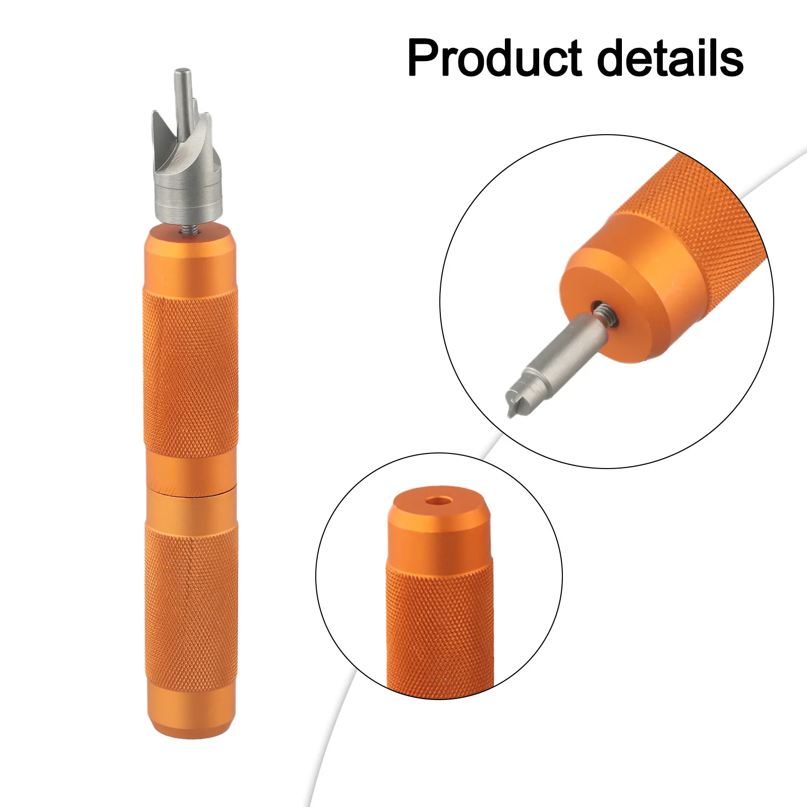 

Drill Bits Included Chamfer Tool DIY Projects Color: Orange Silver High Strength Chamfer Cleaner Compact Storage Design