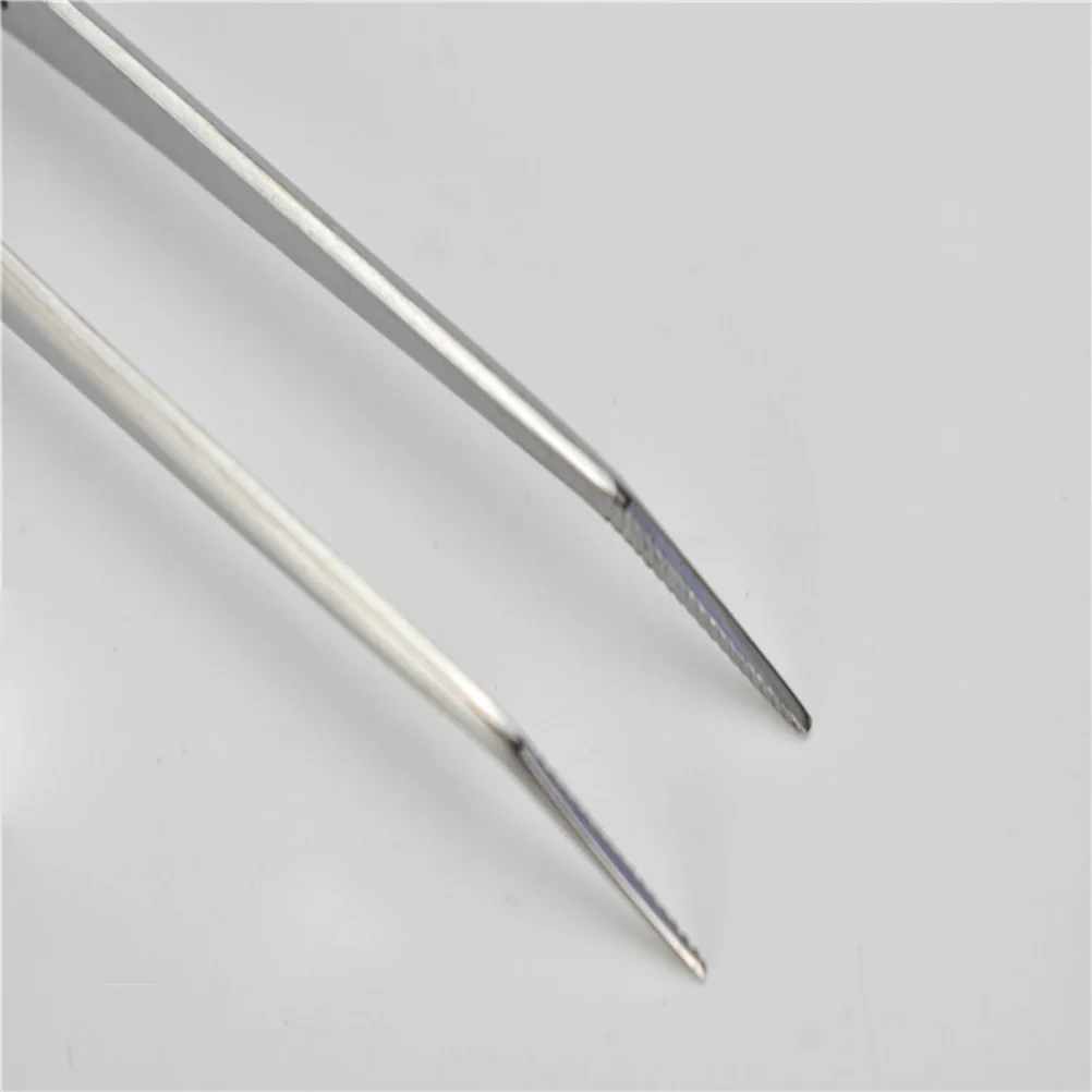 

3pcs Medical Tweezers Long Straight Forceps Stainless Dental Care Tool Ergonomic Design Durable Practical Use