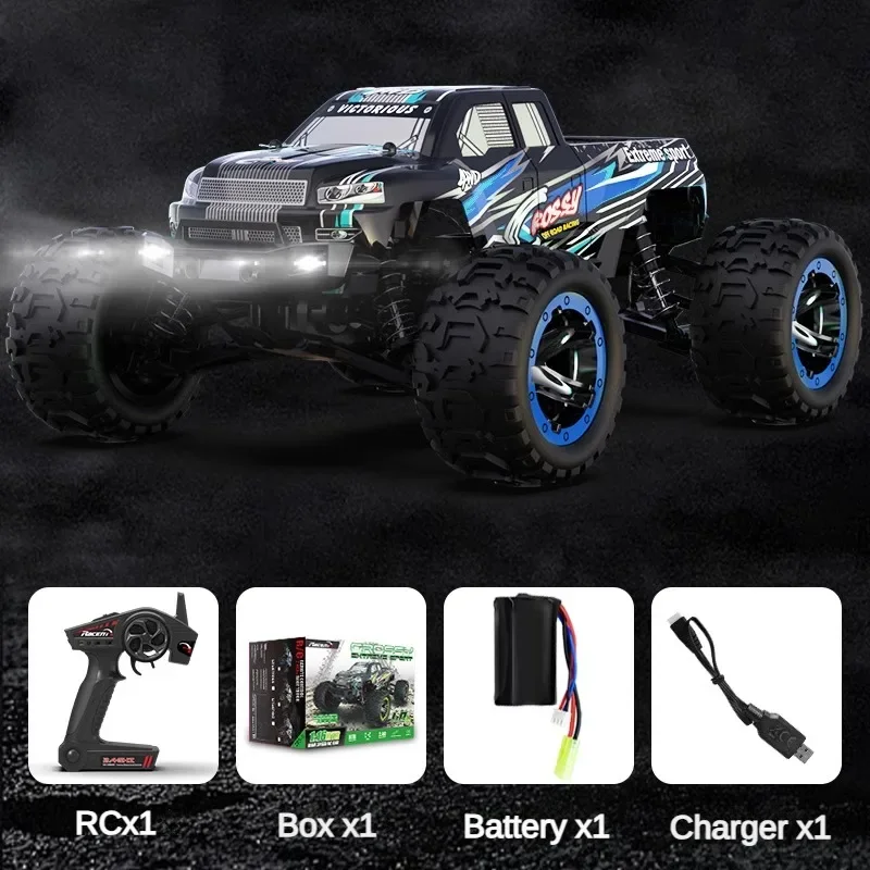 2.4G 1/16 RC auto fuoristrada Big Foot Car Metal Gear quattro ruote motrici tutti i terreni modello di telecomando giocattolo 785-5