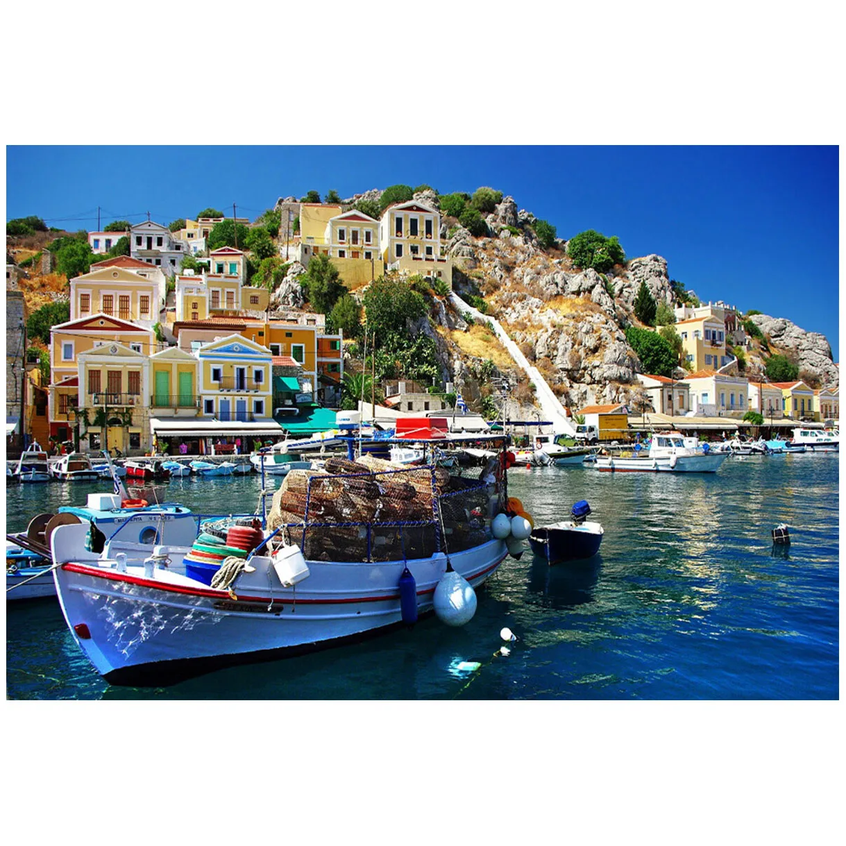 Fishing Village Greece OIA Santorini Beach Zakynthos Poster Pictures Canvas Wall Art Home Decor Paintings Living Room Decoration