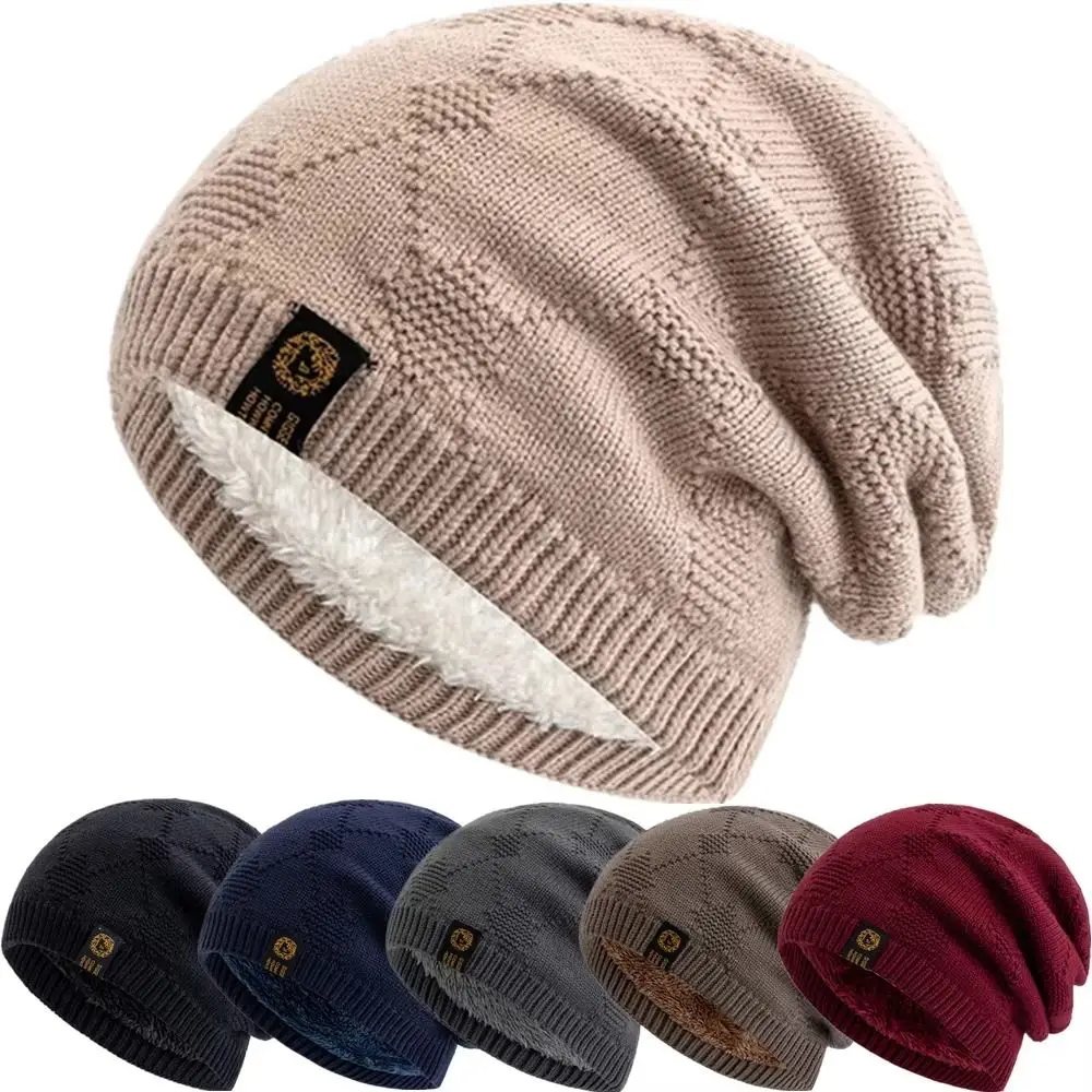 

Fashion Thicken Winter Warm Wool Cap Windproof Cold-proof Warm Hat Ear Protection Beanie Hat Outdoor