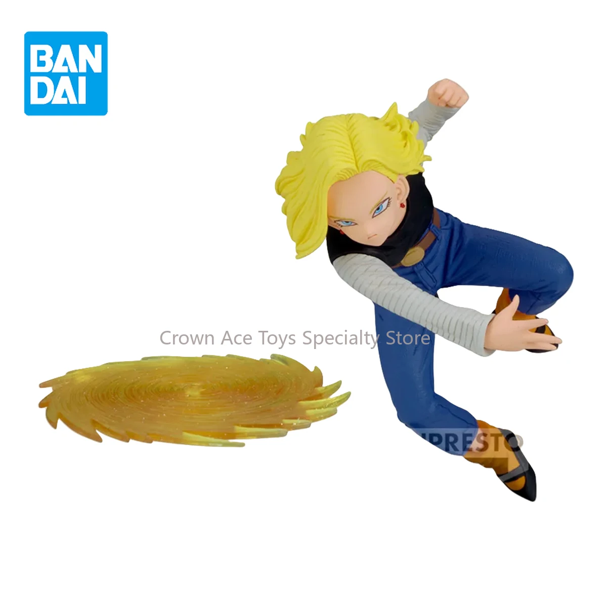 

Аниме-фигурка Bandai DRAGON BALL Z G ×материал ANDROID 18, модные игрушки из ПВХ для детей, коллекция Super Saiyan, подарок на день рождения