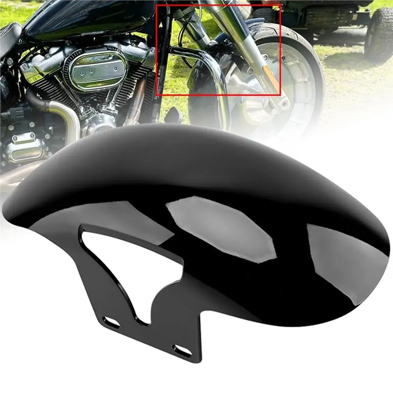 ABOK-Motorcycle Front Fender Accessories Mudguard For Softail M8 Fatboy FLFBS FLFB 2018- 2023 Mudflaps Guard