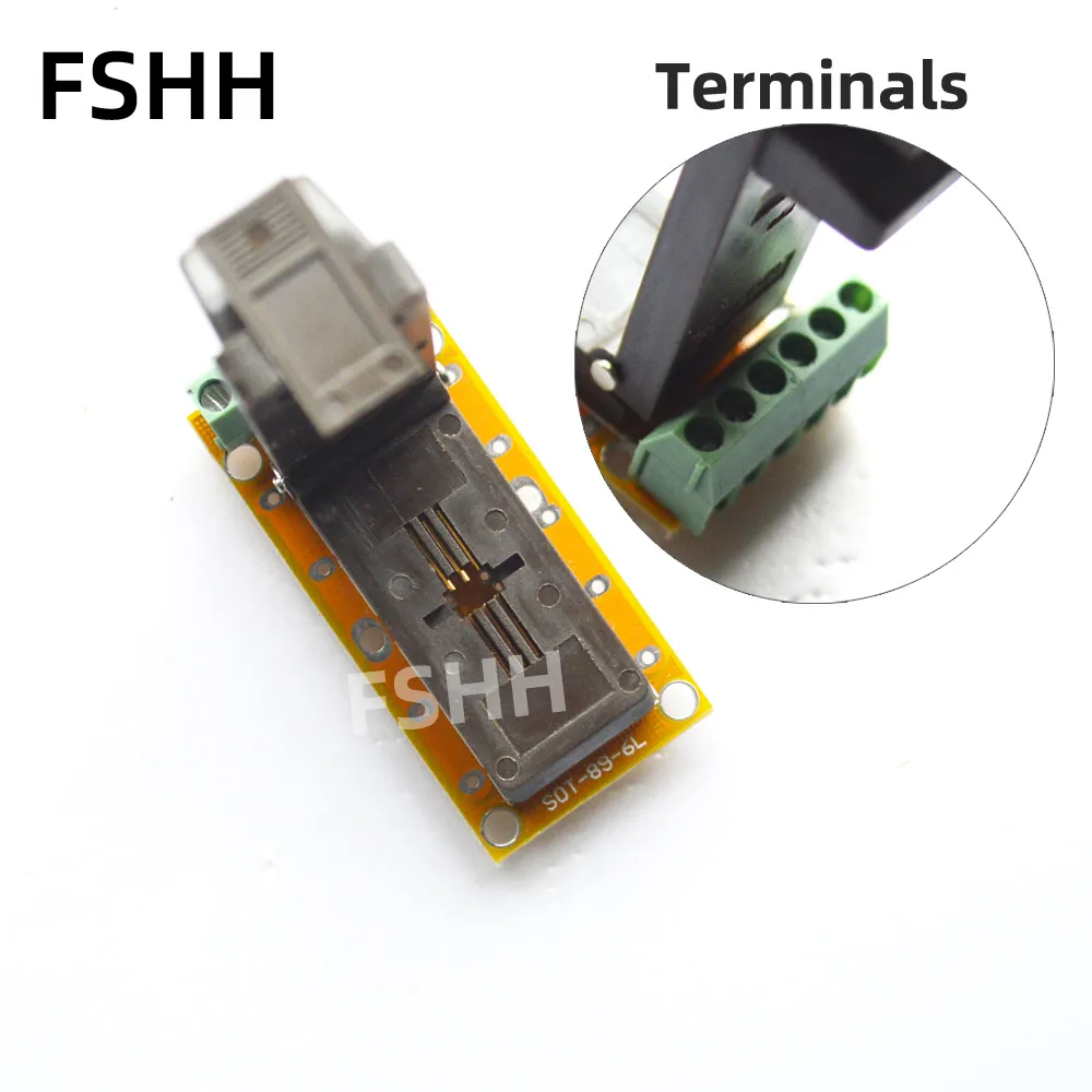 Clamshell Sot-89 Test Socket Met Pcb Socket Sot89 SOT89-3 SOT89-6L Burn-In Veroudering Test Sockets