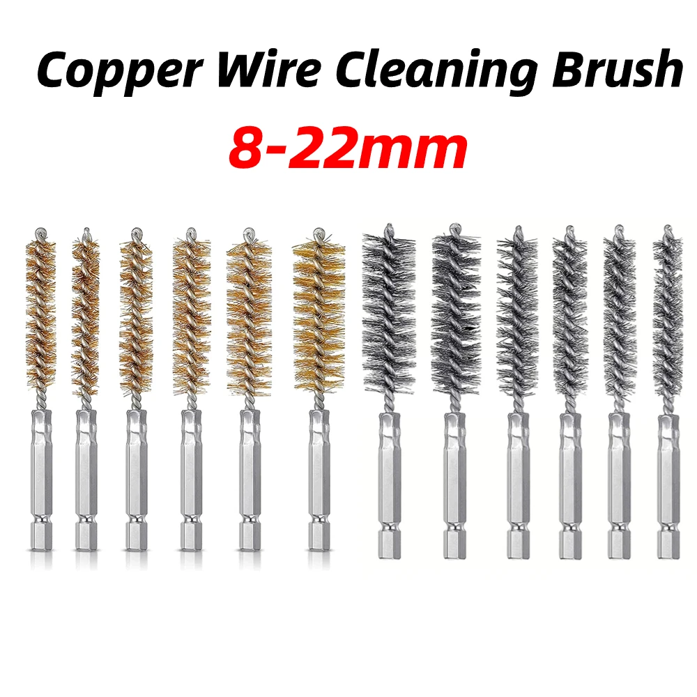 8-22mm Stainless Steel Drilling Brush Twisted Wire Stainless Steel Cleaning Brushes For Electric Drill Impact Tool Cleaning