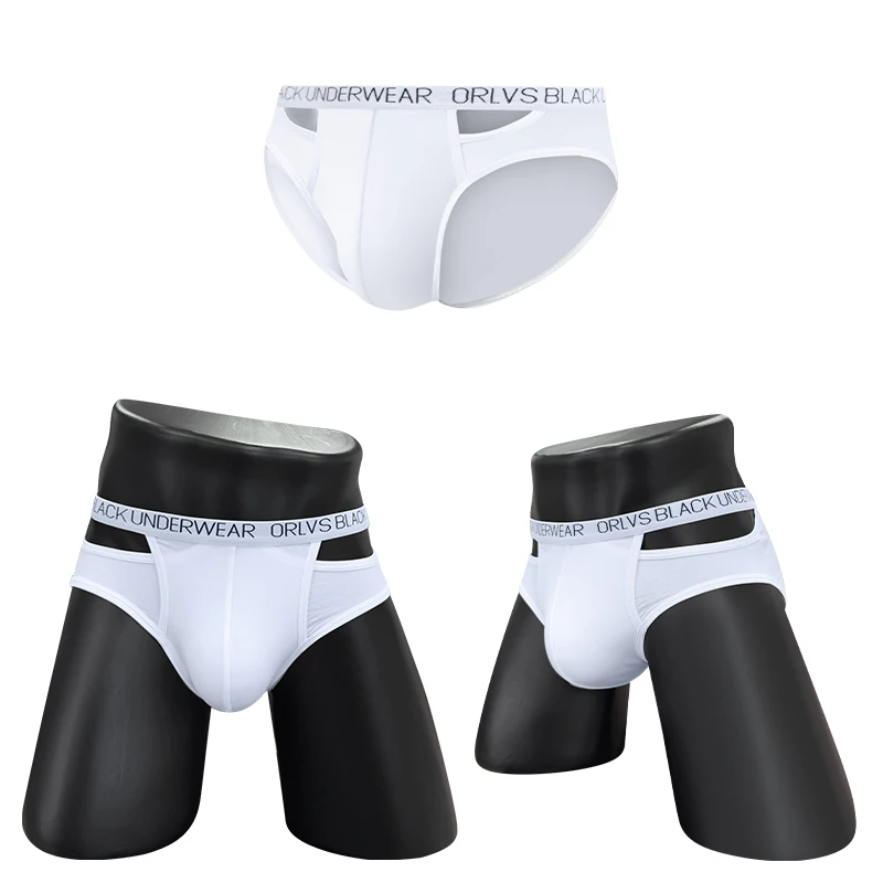  2pcs Modal Soft Men Underwear High Quality Hip Raise Bikini Men Briefs Low Waist U convex Panties Male Underpants