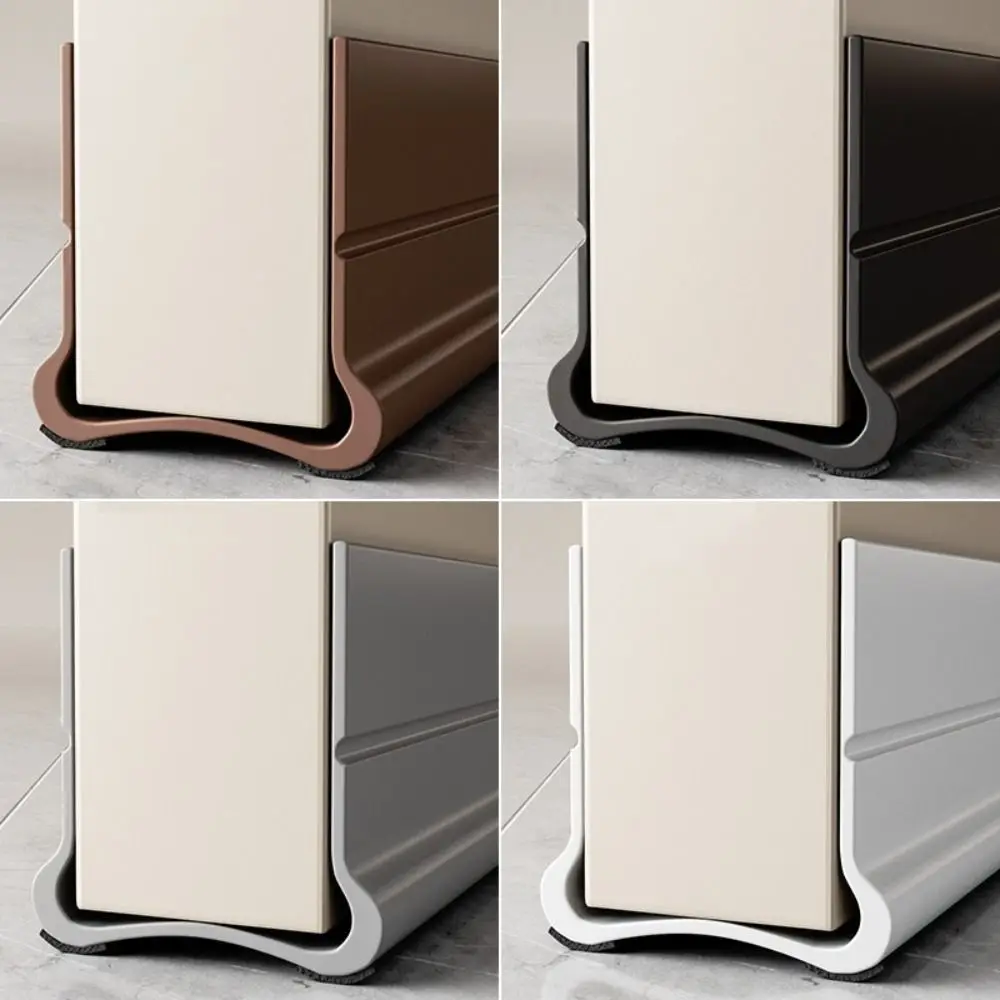 

Noise Reduction Door Draft Stopper Insect Prevention PVC Weather Stripping Thickened Self-adhesive Blocker Living Room