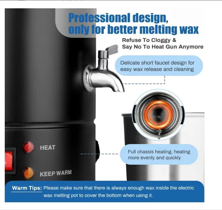 Imagem -04 - Grande Cera Derretendo Máquina para Vela Fazendo Faça Você Mesmo Recipiente Elétrico 10l