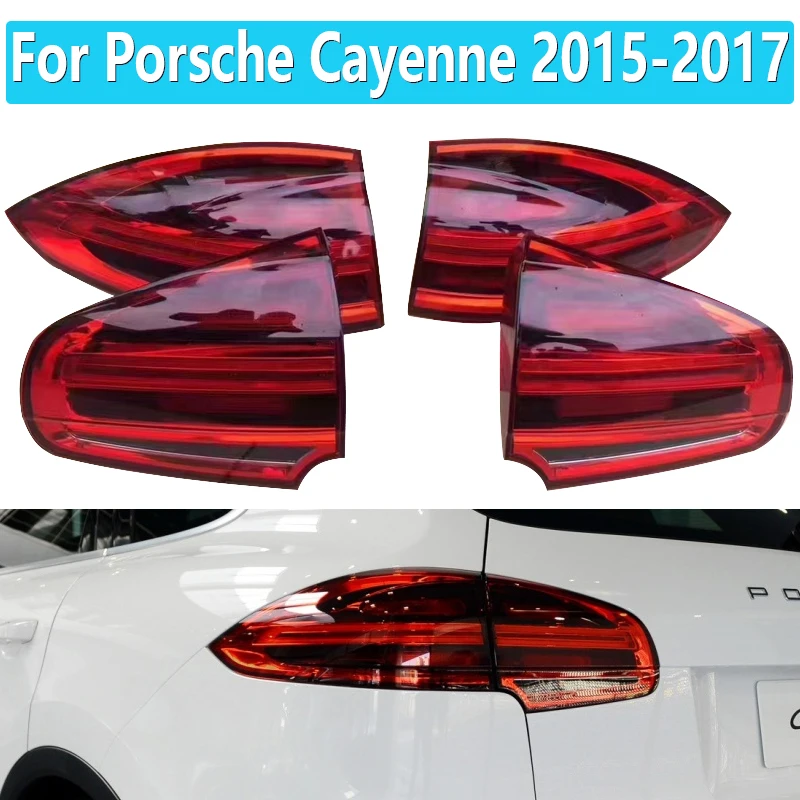 

Car LED Rear Tail Light For Porsche Cayenne 2015 2016 2017 Brake driving Lamp Warning Turn Signal 7P5945308 7P5945208 7P5945207