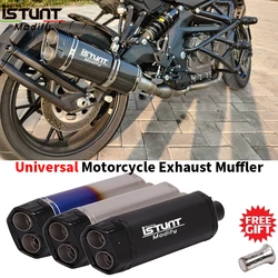 Universal Motorcycle 51MM Exhaust Muffler Escape Moto Scooter Exhaust with DB killer MT07 MT09 R1 R6 s1000rr c400 1190 pcx125