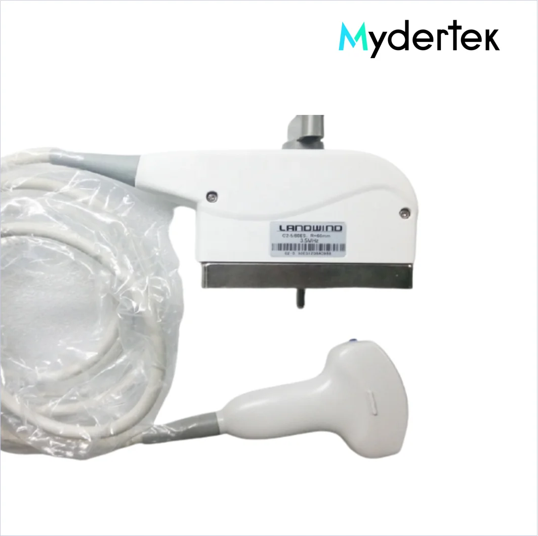 Landwind C2-5 60 Ultrasonic Scanner Abdominal Scanner Convex Probe Compatible Mirror 2 Electric Power Source Made Metal Plastic