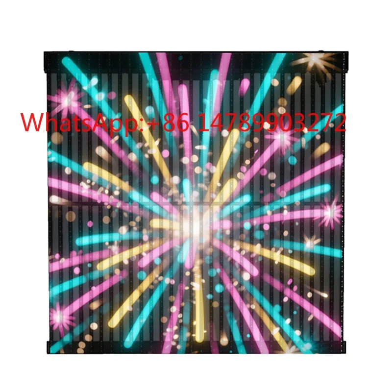 

Grid Transparent LED Screen Waterproof Bendable Ultra Thin Shopping Mall Window Creative Advertising Display