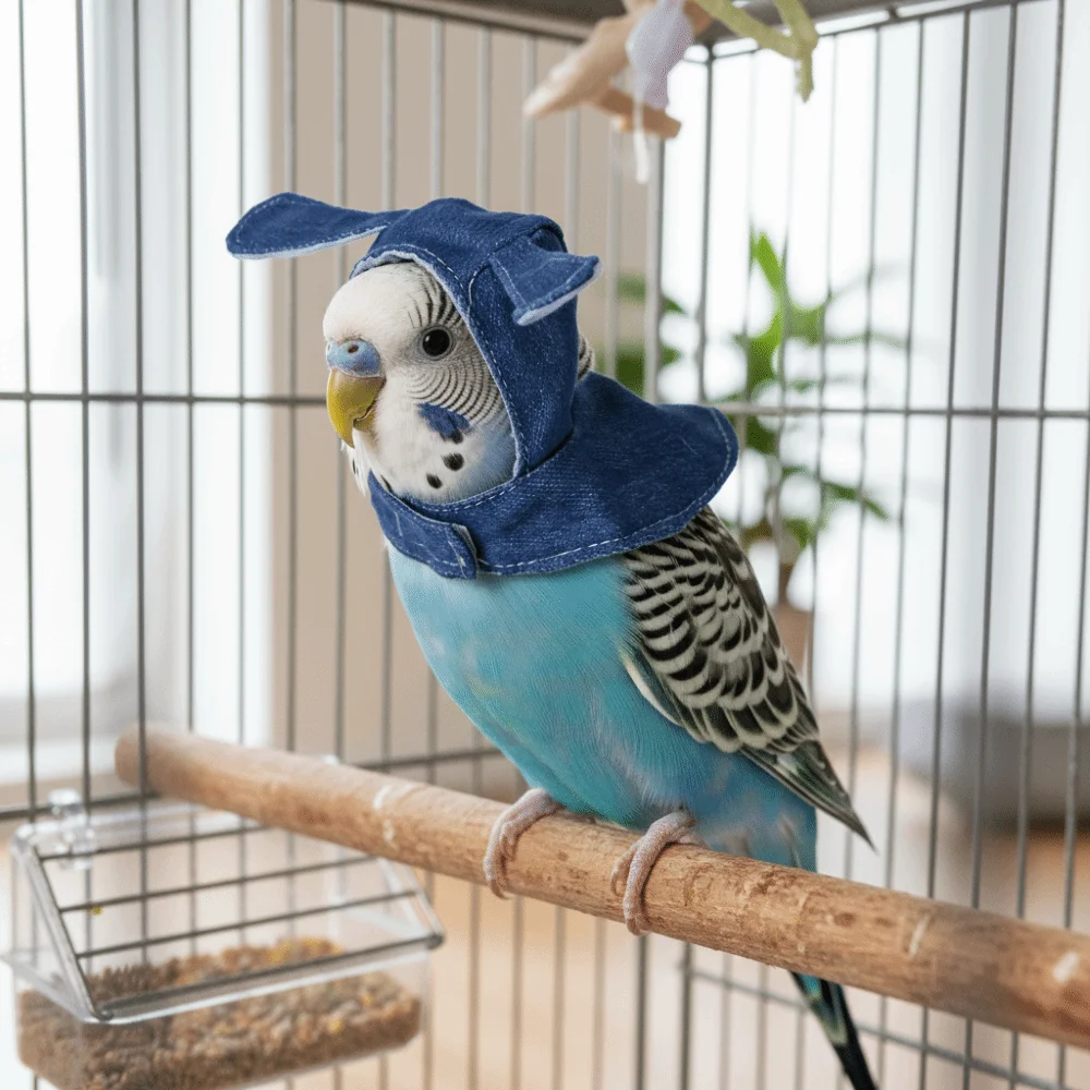 

Fashion Windproof Parrot Cloak Soft Adjustable Bird Flight Cap Cozy Bird Role Play Clothes Cosplay