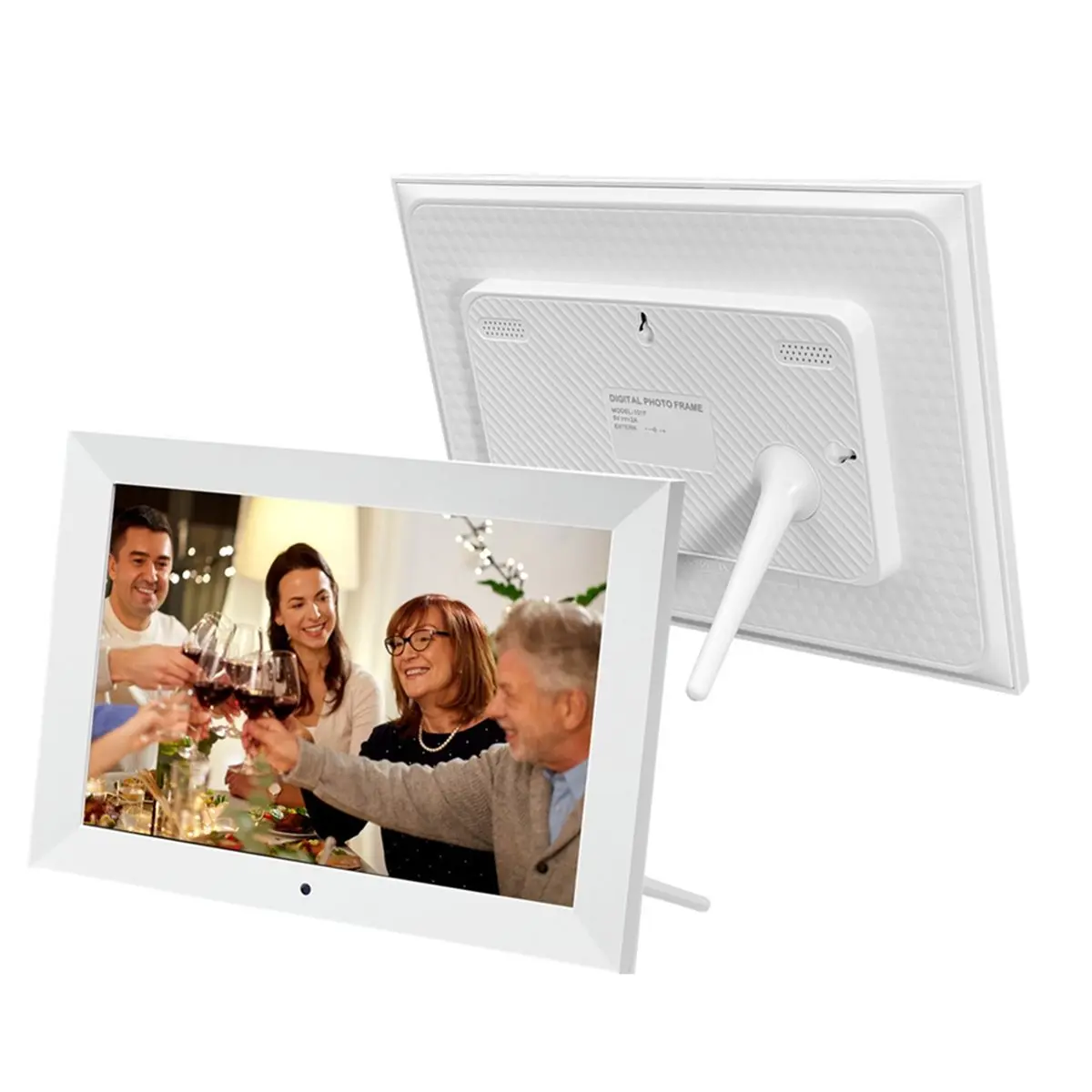 A73T 10Inch Digital Picture Frame HD IPS Full-View Screen Photo Frames Photo Album 1280x800 Clock Calendar Video Player (EU)