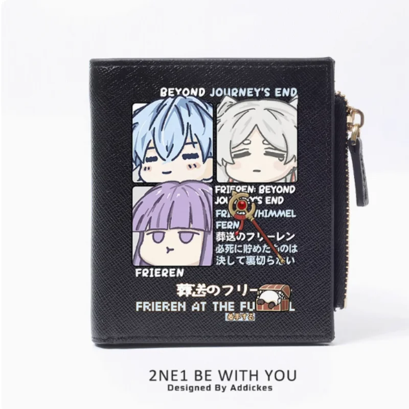 Anime Frieren: Beyond's End dompet modis ritsleting dompet PU tempat kartu tas uang hadiah B1866 Cosplay