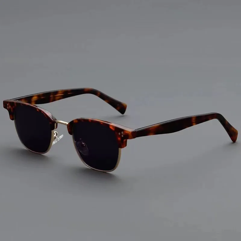 

Half-frame Shades Sunglasses for Men and Women Retro Small Sun Glasses Men's Popular Anti-glare Travel Shades Gafas De Sol Mujer
