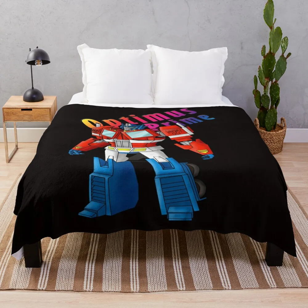 Optimus Prime, Transformers, Cartoon Throw Blanket for winter Thin Luxury St Blankets