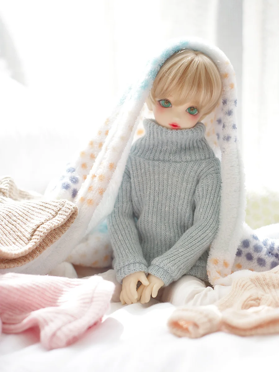 BJD Clothes Doll Tops Colorful High Necked Sweater Knitted Sweater For 1/3 BJD SD DD SD10 SD13 Doll Accessories