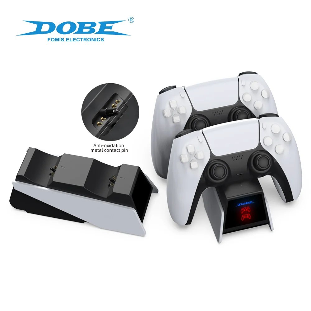 DOBE Factory Charging Dock Charger Stand Station With LED Indicator For PS5 DualSense Controller Game Accessories