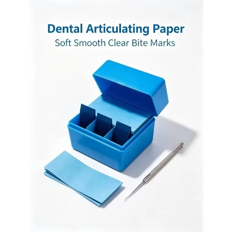 Dental Articulating Paper Occlusion Test Paper Soft Smooth Surface Clear Marks Dental Consumables For Clinic Occlusal Adjustment