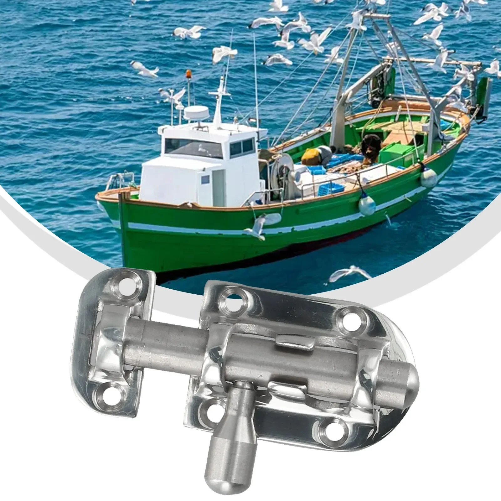 1pc 316 In Acciaio Inox Porta della Barca Serratura Fermo Marine Porta Finestra Serratura Fermo Scorrevole Bullone Chiusura perno di sicurezza perno a sgancio rapido