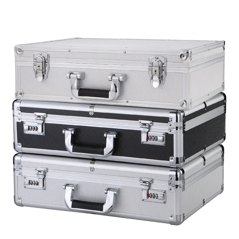 Aluminum Alloy Portable Password Box Mechanical Safe Cash Box Cashier Safe File Storage Box