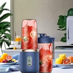 USB double cup juicer fruit machine mini blender juice blender mini portable quick mixing cup personal size rechargeable