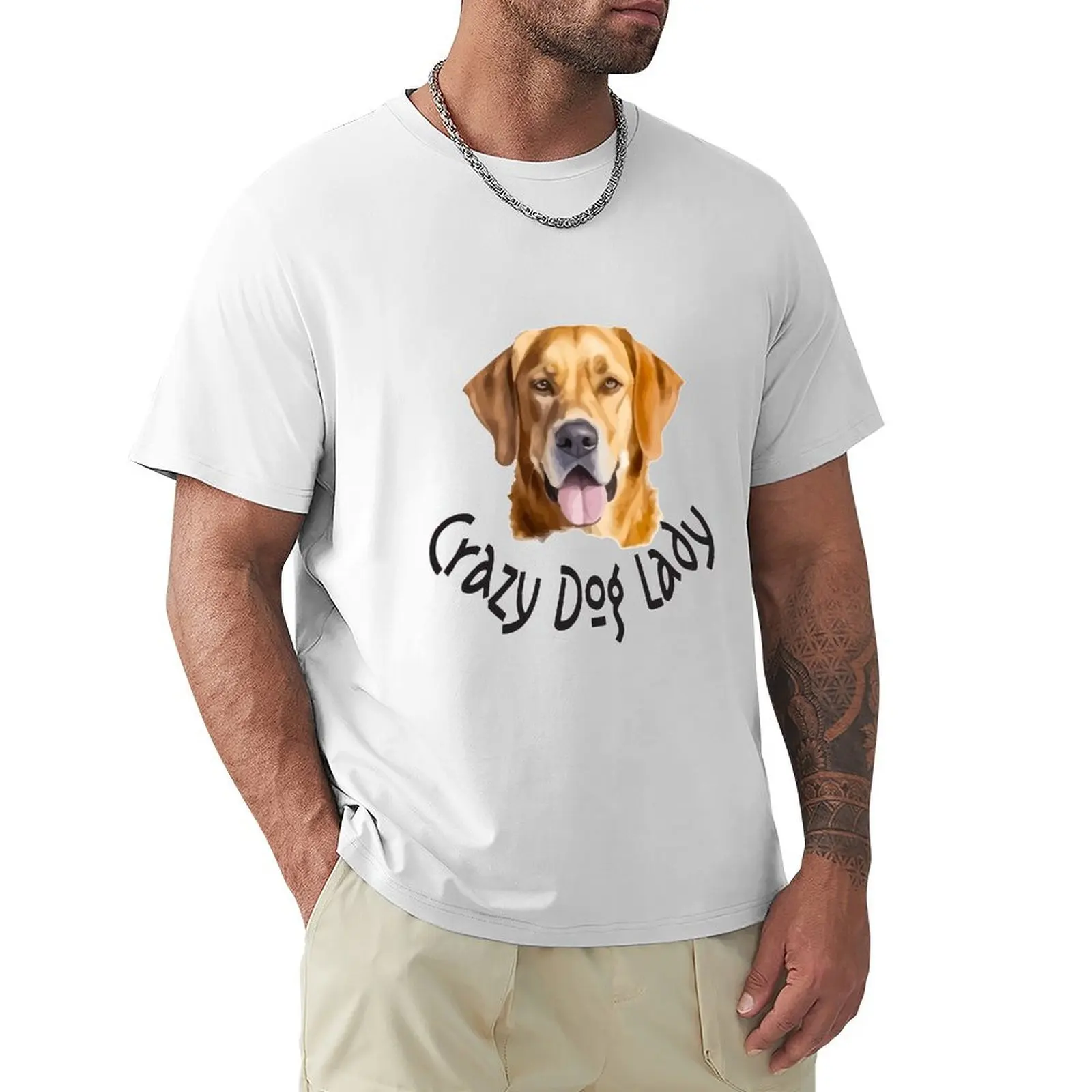 

Crazy Dog Lady T-Shirt summer tops customizeds cute tops mens graphic t-shirts