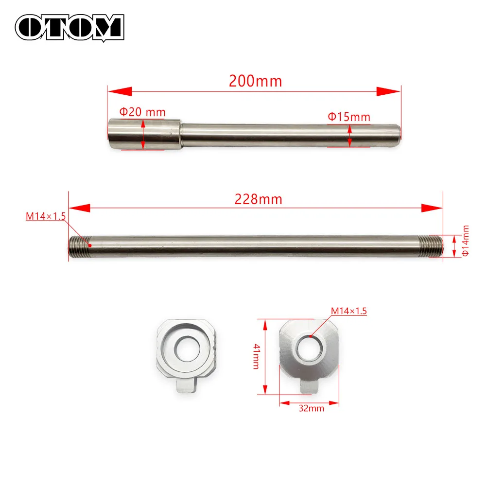OTOM 2016-2025 Motorcycle Front Rear Wheel Axle Nut Block Hub Shaft For KTM HUSQVARNA GASGAS SX65 TC65 MC65 SX50 TC50 SXE MCE EE