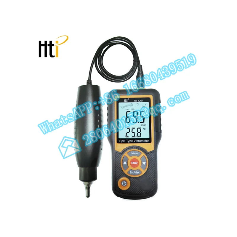 HT-1201 Acceleration Displacement Speed Measurement Seismometer Vibrograph Vibrometer With 