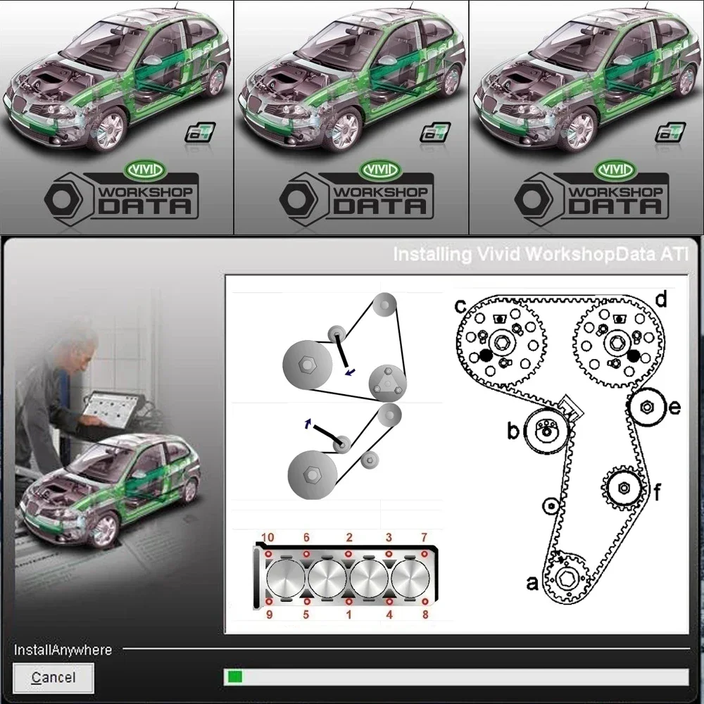 Car Repair Software Vivid Workshop Data Program Software diagnostic tool repair auto cars automotive technical database 2018.1V